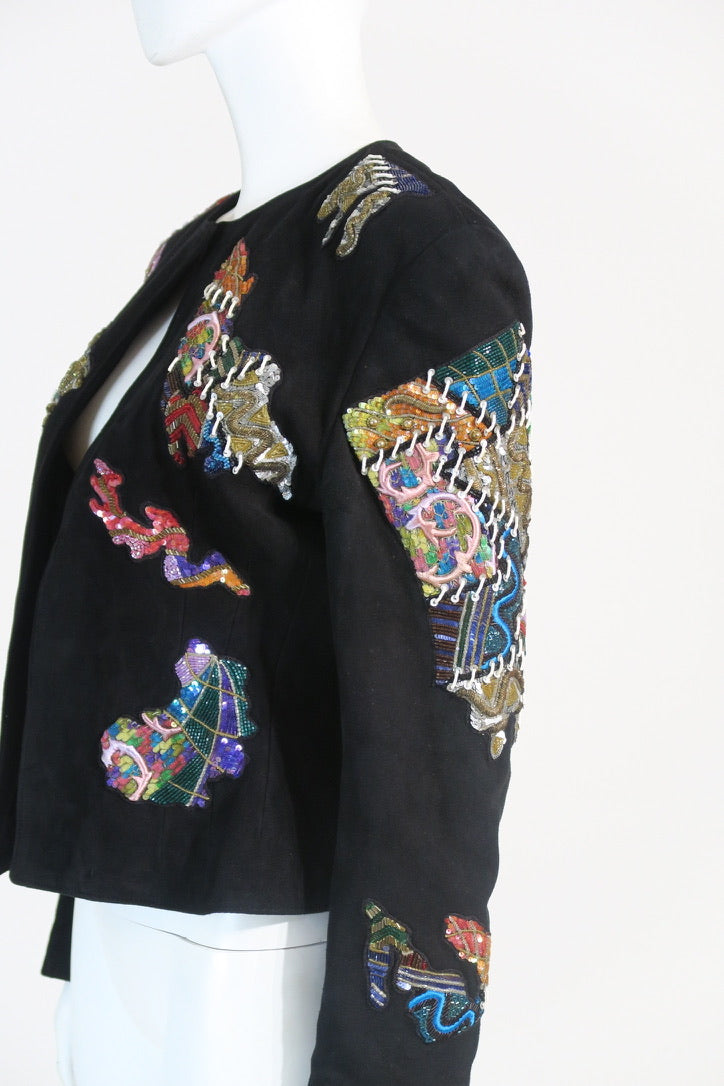 Jitrois 90's suede sequins jacket