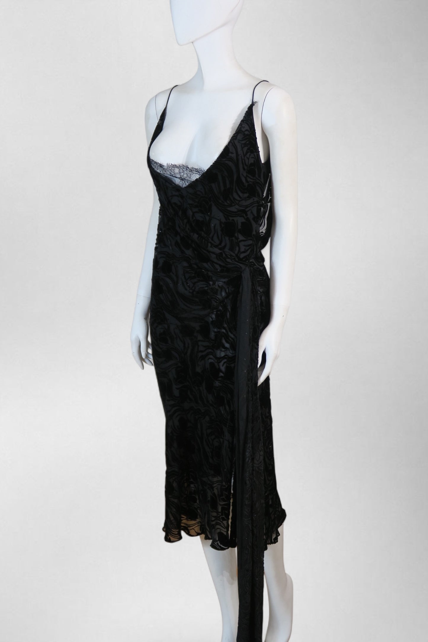 Dior fall 2003 velour dress