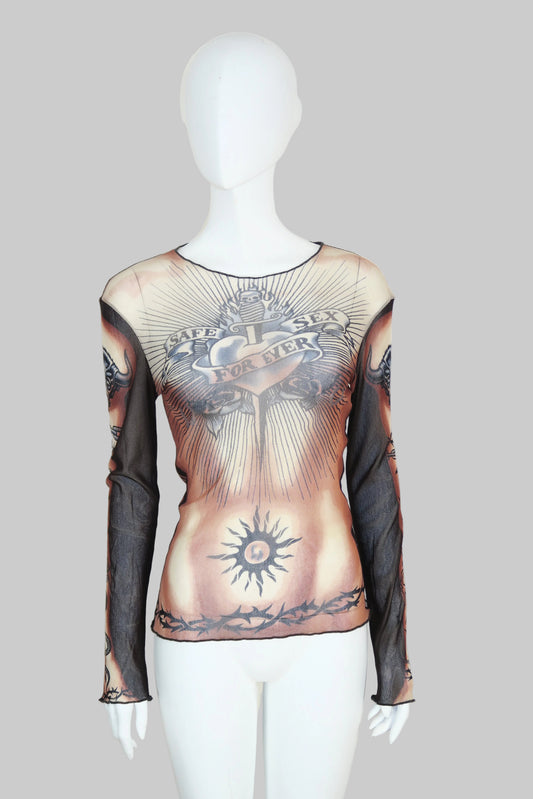 Jean Paul Gaultier safe sex forever top