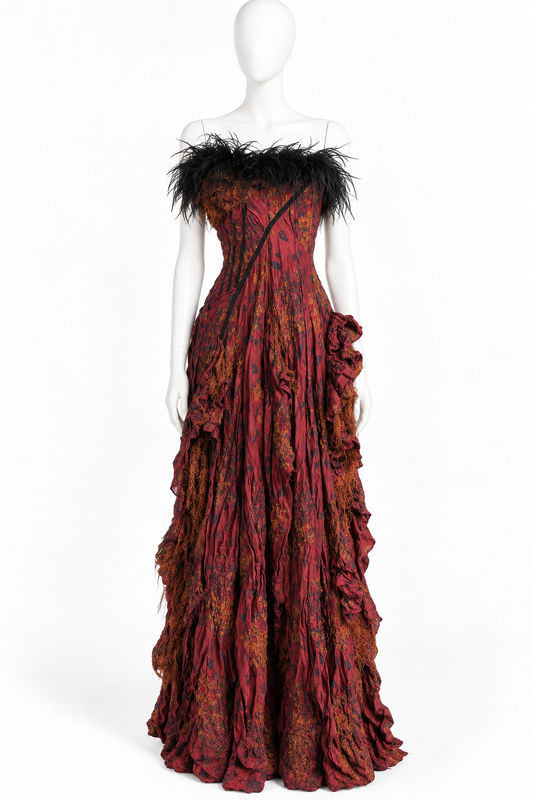 Christian Lacroix spectacular fall 2002 runway dress