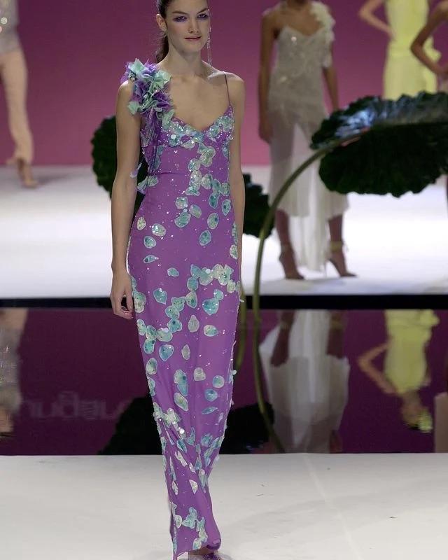 Emanuel Ungaro spring 2001 silk floral set