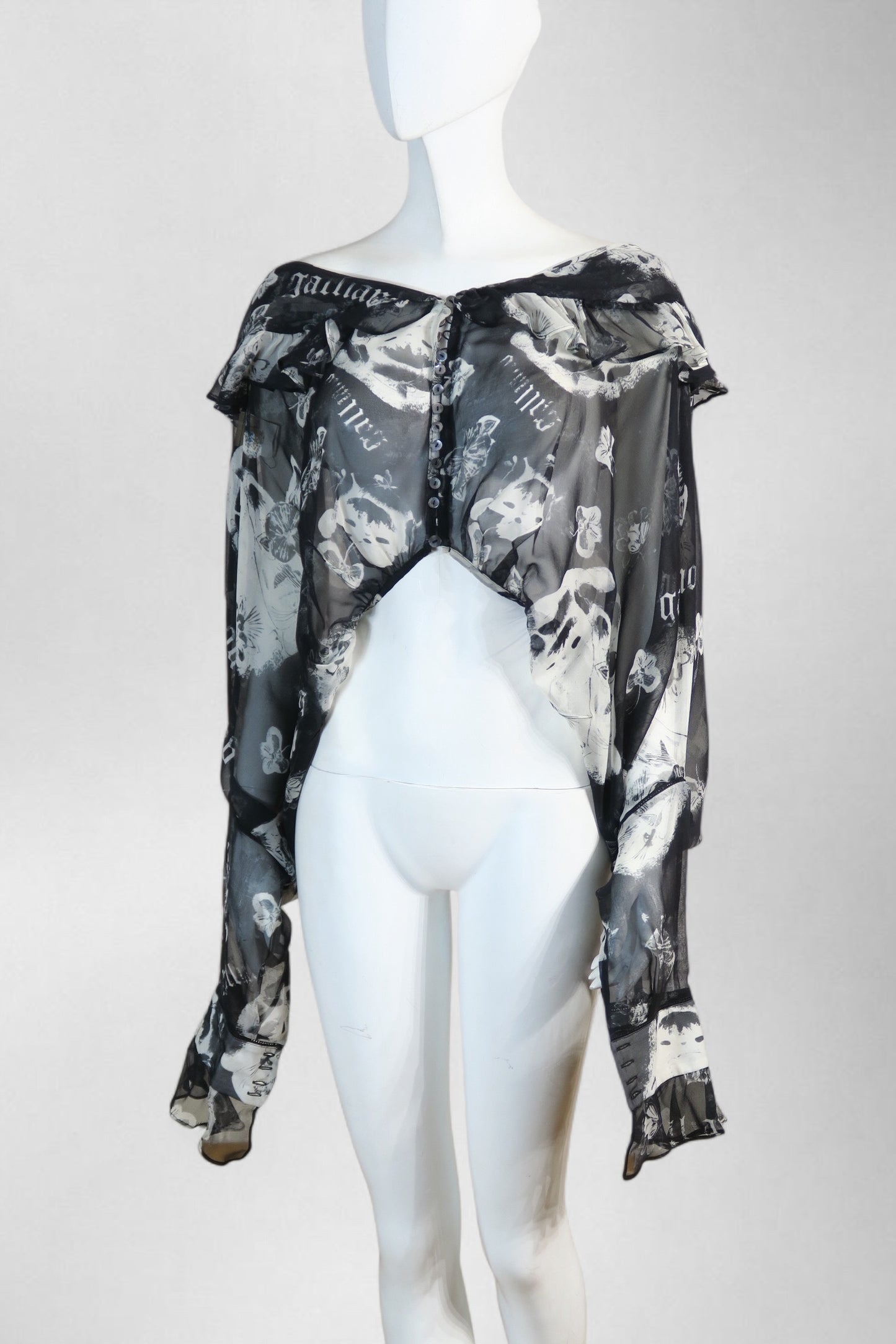 John Galliano silk top