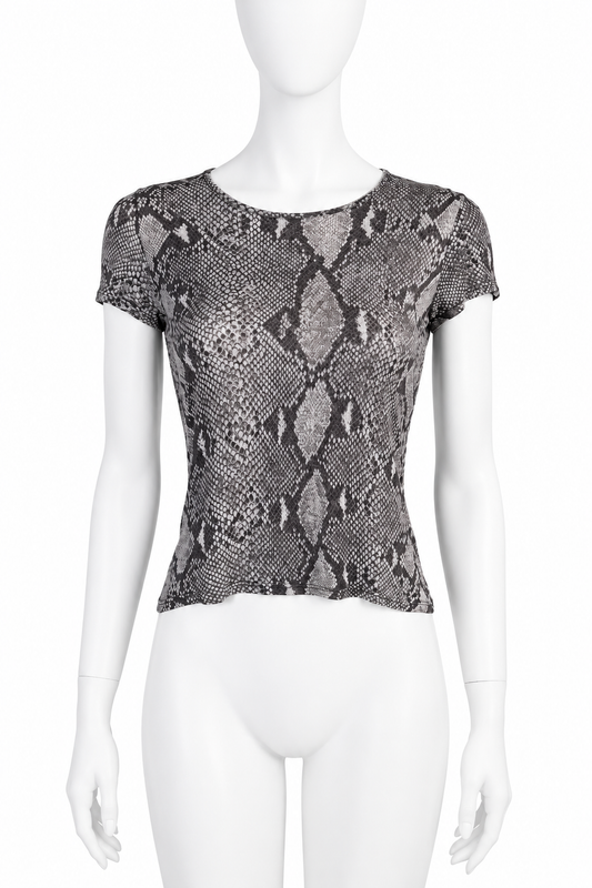 Gucci spring 2000 python printed top