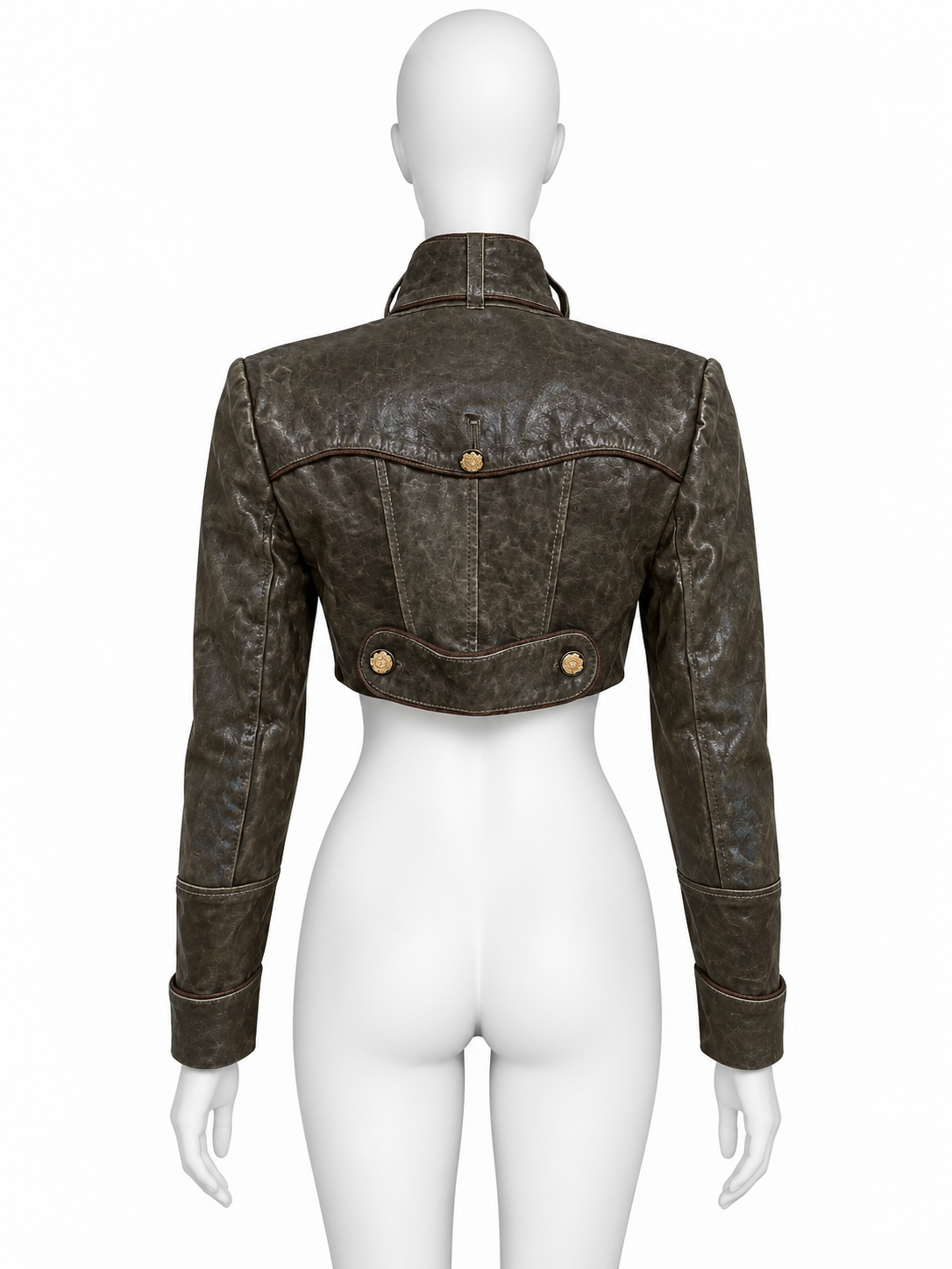 Dolce & Gabbana fall 2006 lambskin leather cropped jacket