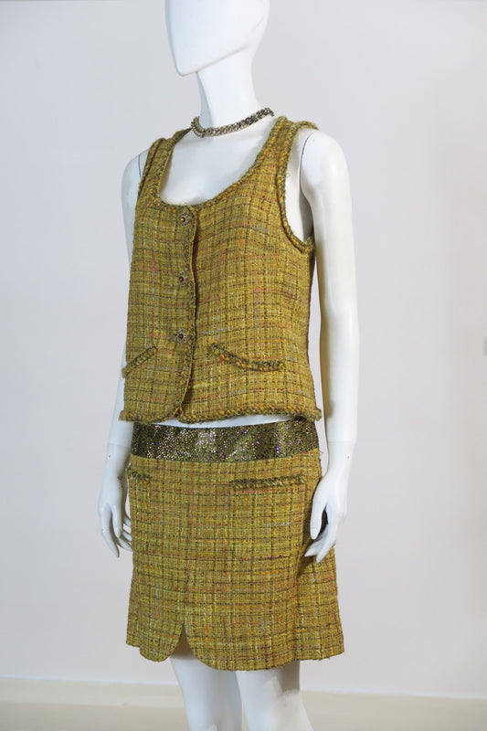 Chanel tweed 3p set