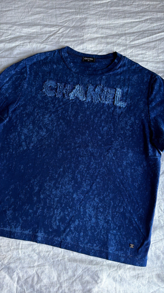 Chanel patchwork logo top