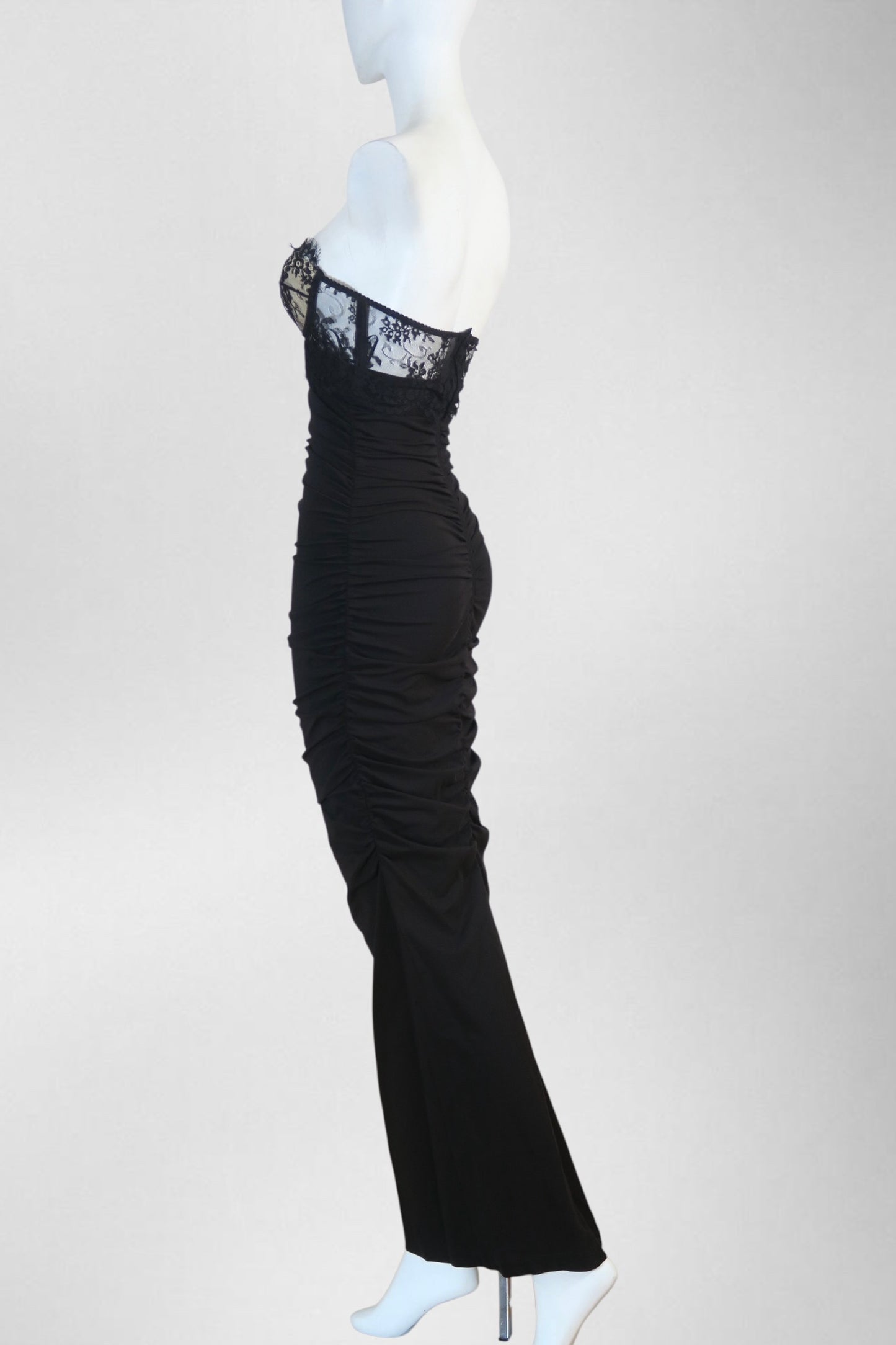 Dolce & Gabbana Lace Corset Maxi Dress