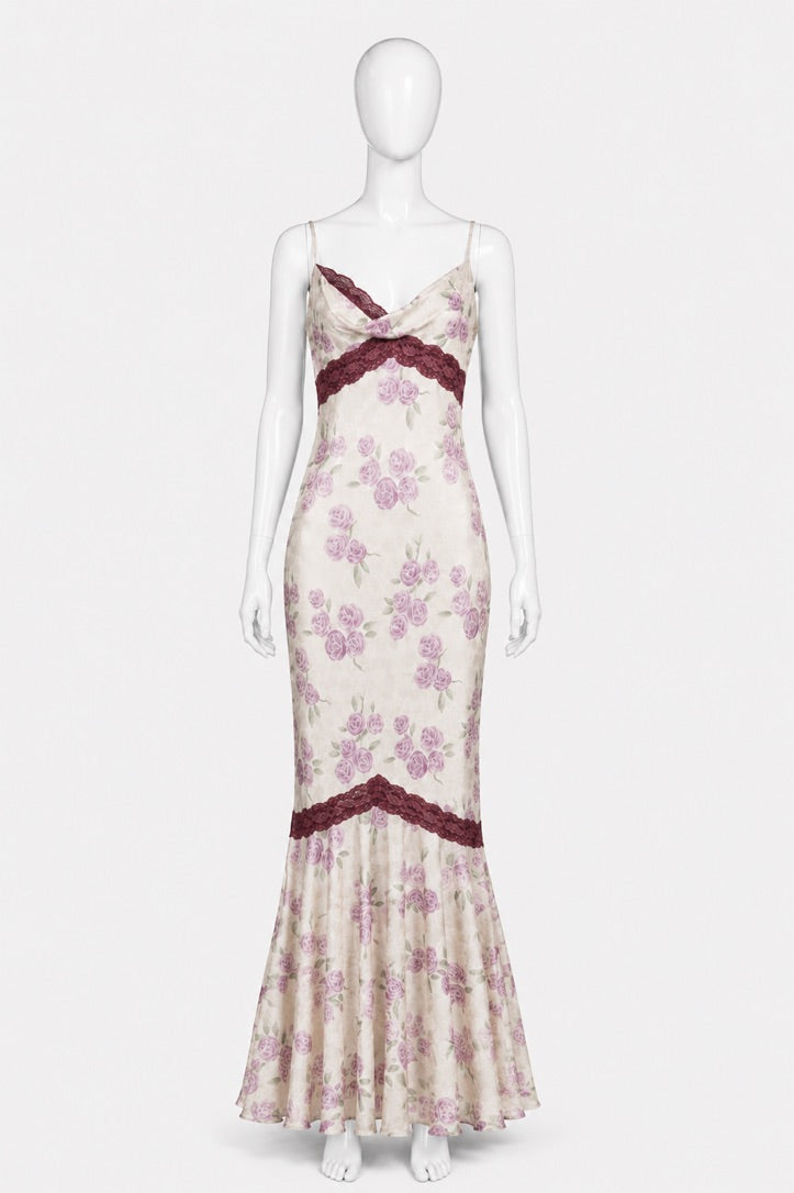 Dior spring 1999 floral maxi dress