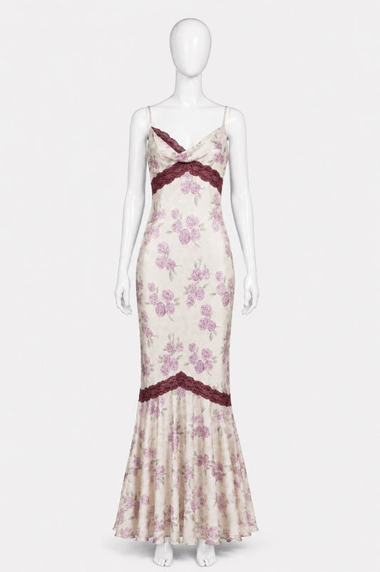Dior spring 1999 floral maxi dress