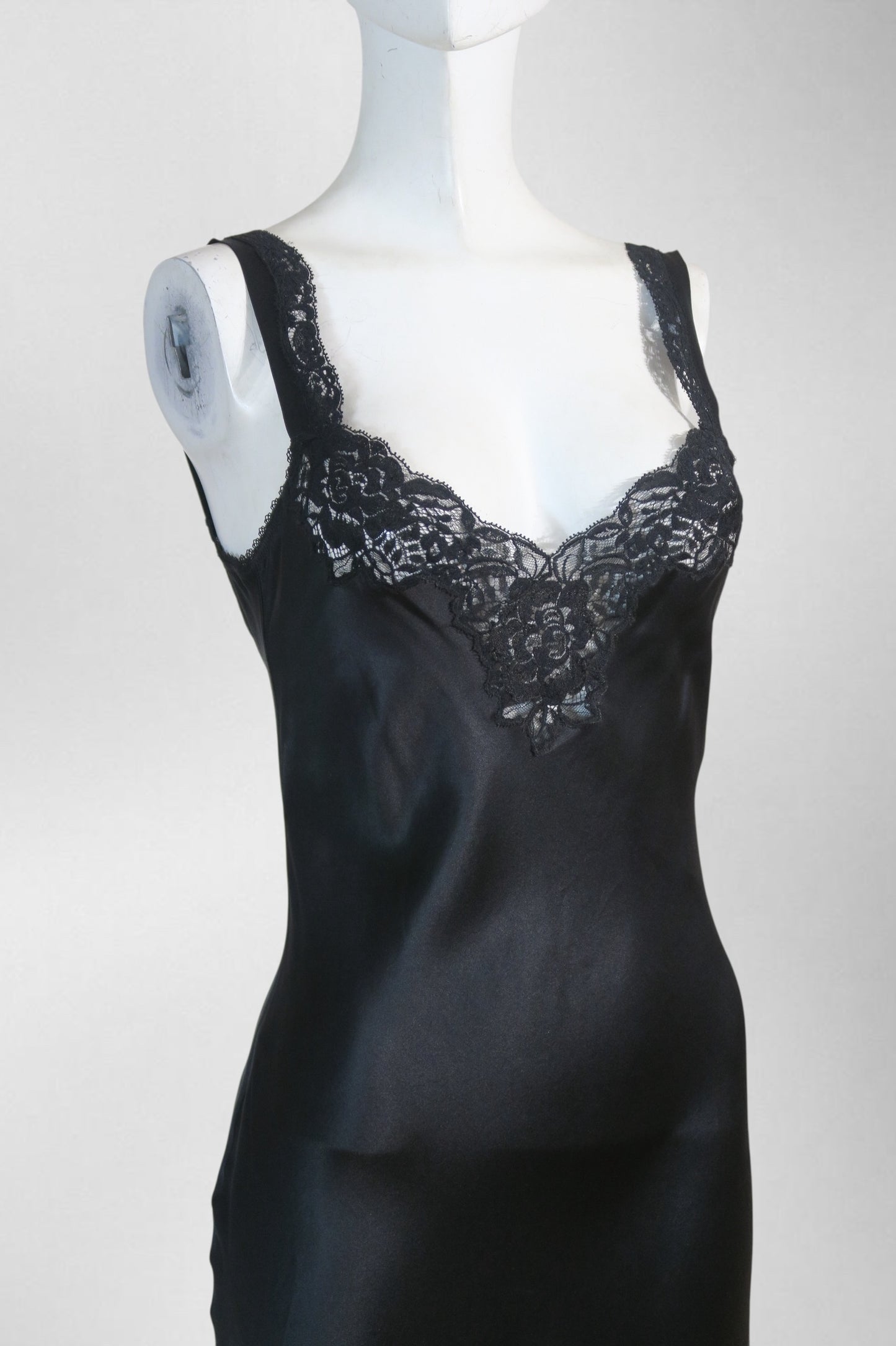 Dolce & Gabbana black silk lace dress