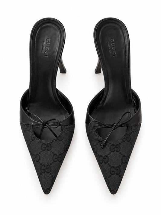 Gucci Tom Ford monogram kitten heels size 38.5