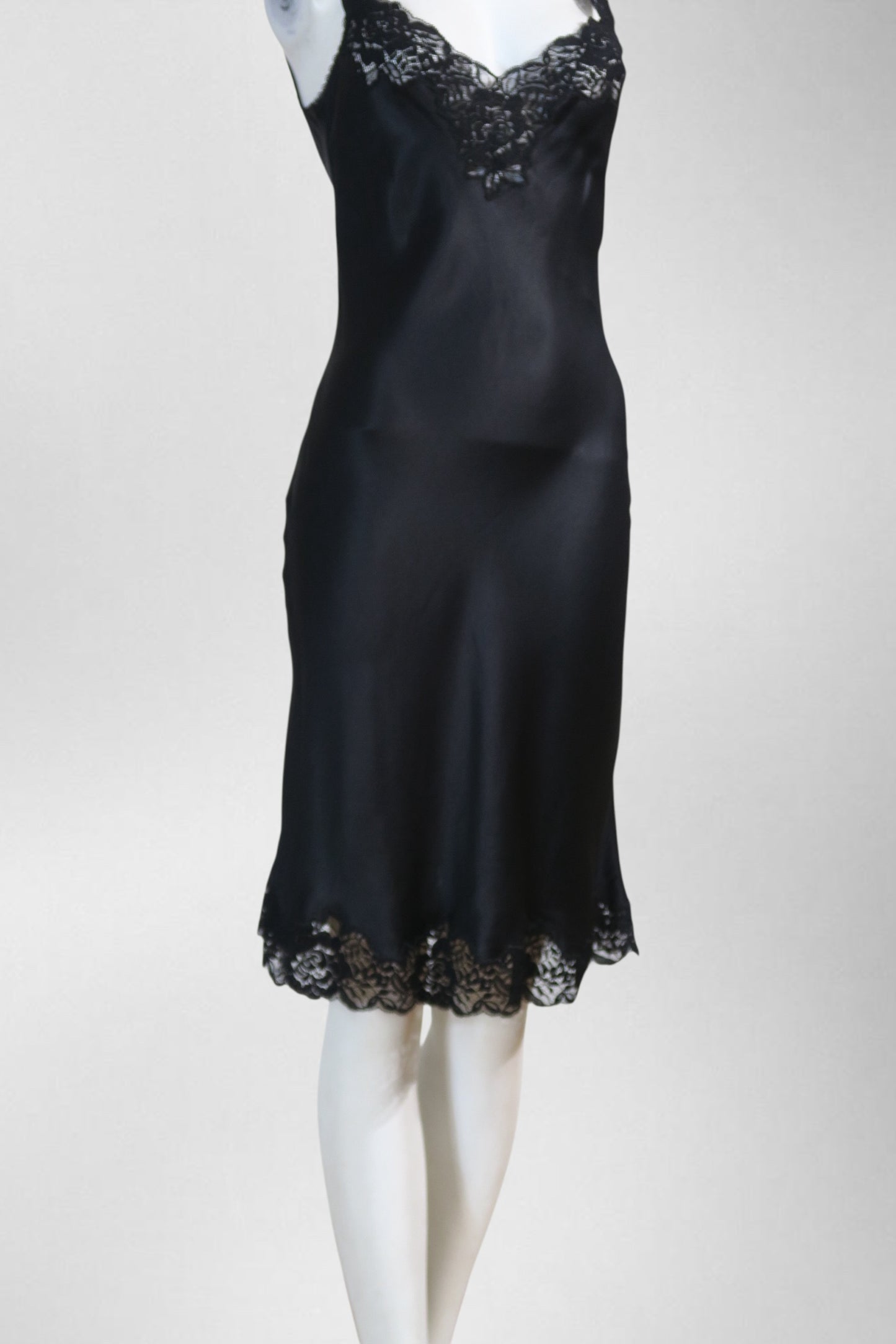 Dolce & Gabbana black silk lace dress