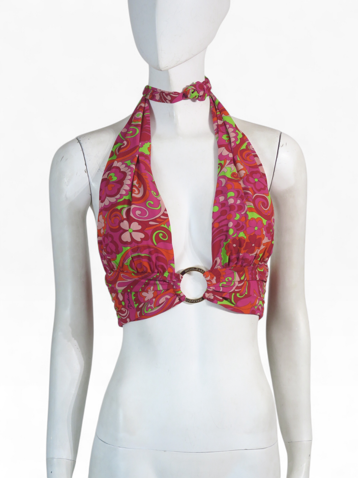 Dolce & Gabbana halter floral summer cropped top