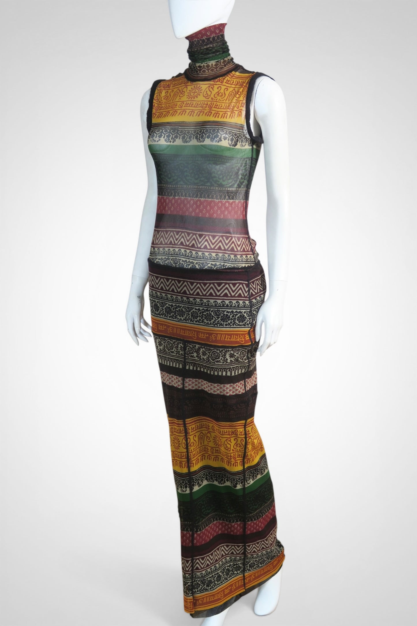 Jean Paul Gaultier mesh skirt