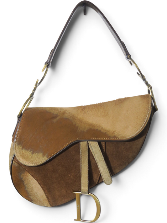 Dior ponyhair saddle bag