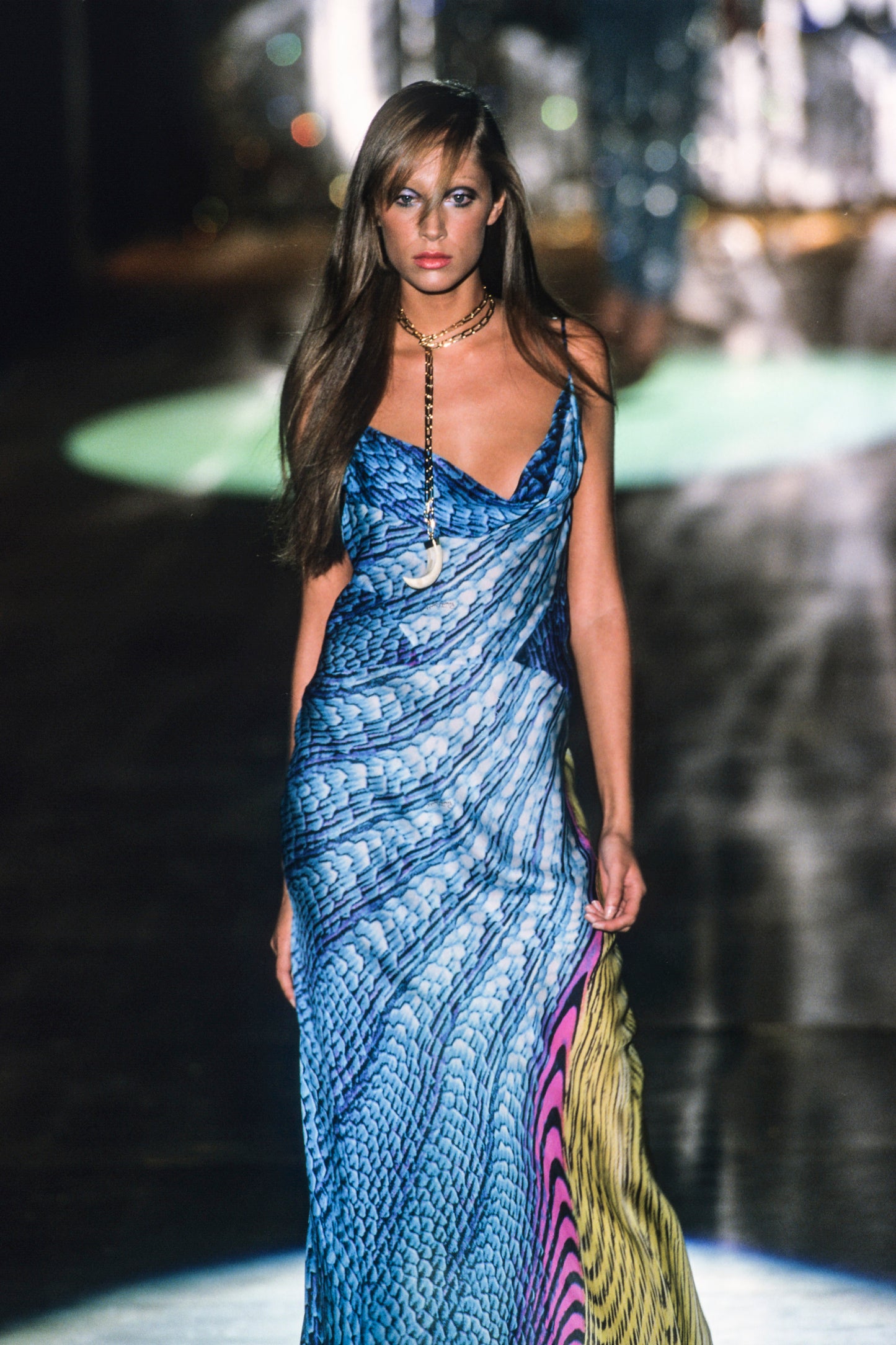 Roberto Cavalli spring 2001 runway dress