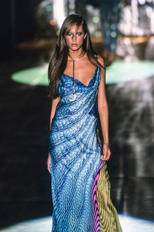 Roberto Cavalli spring 2001 runway dress