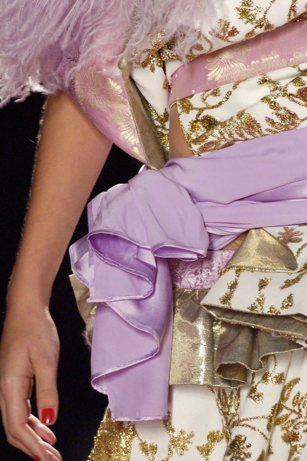 Dior haute couture mini saddle bag