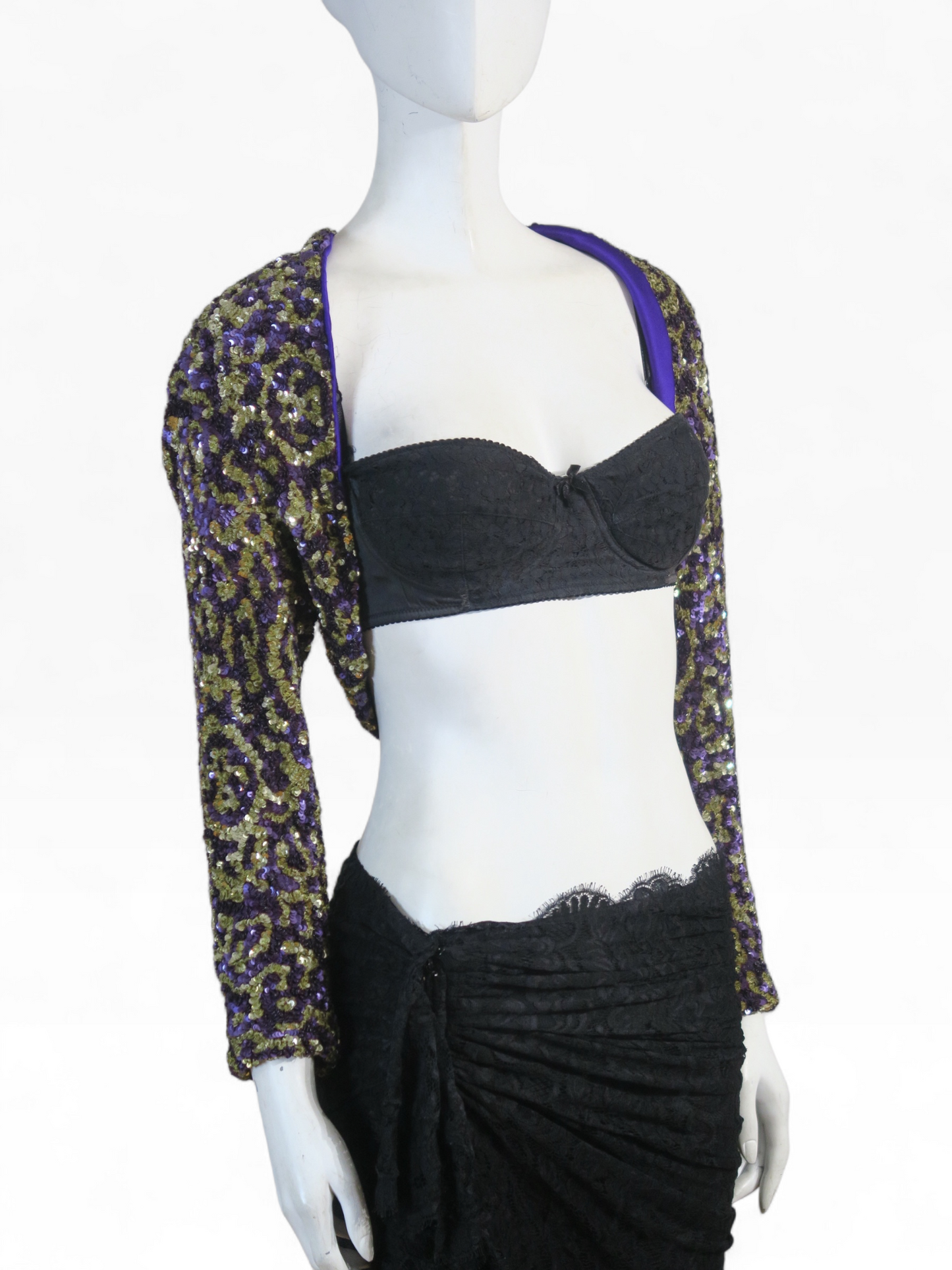 Dolce & Gabbana hand beaded sequins bolero "Special Piece"