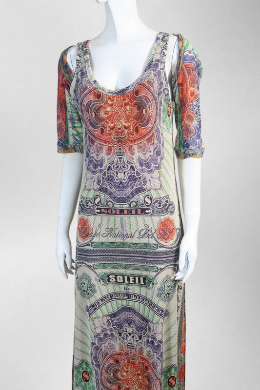 Jean Paul Gaultier poker mesh dress