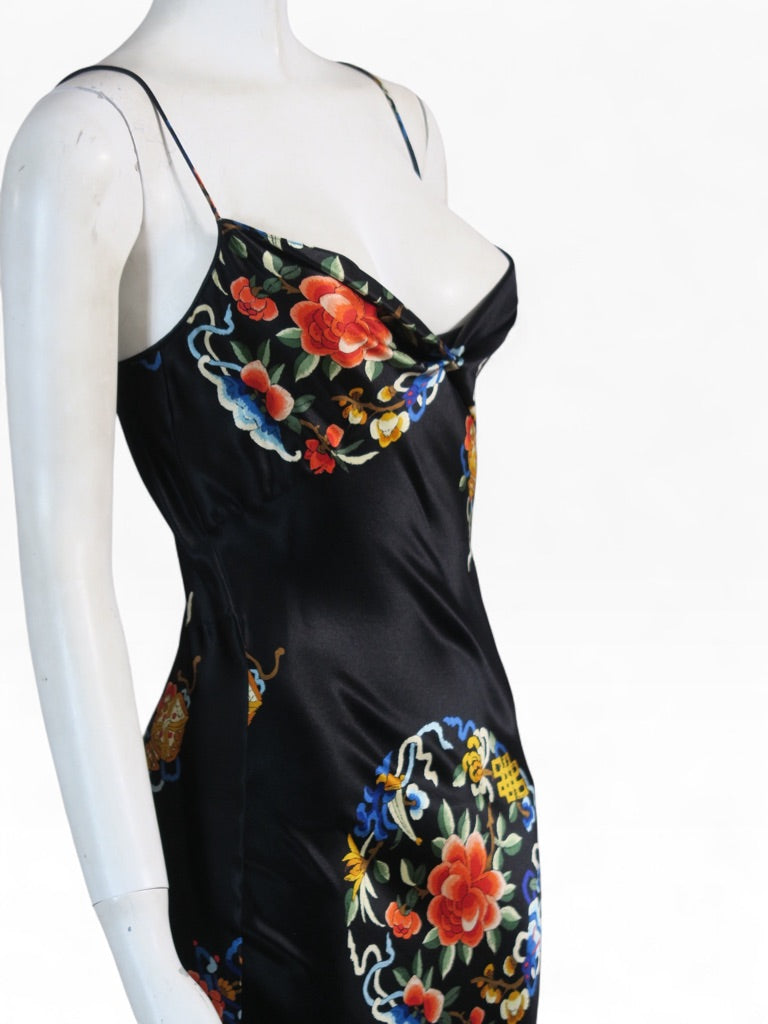 Dior fall 2002 silk printed gown
