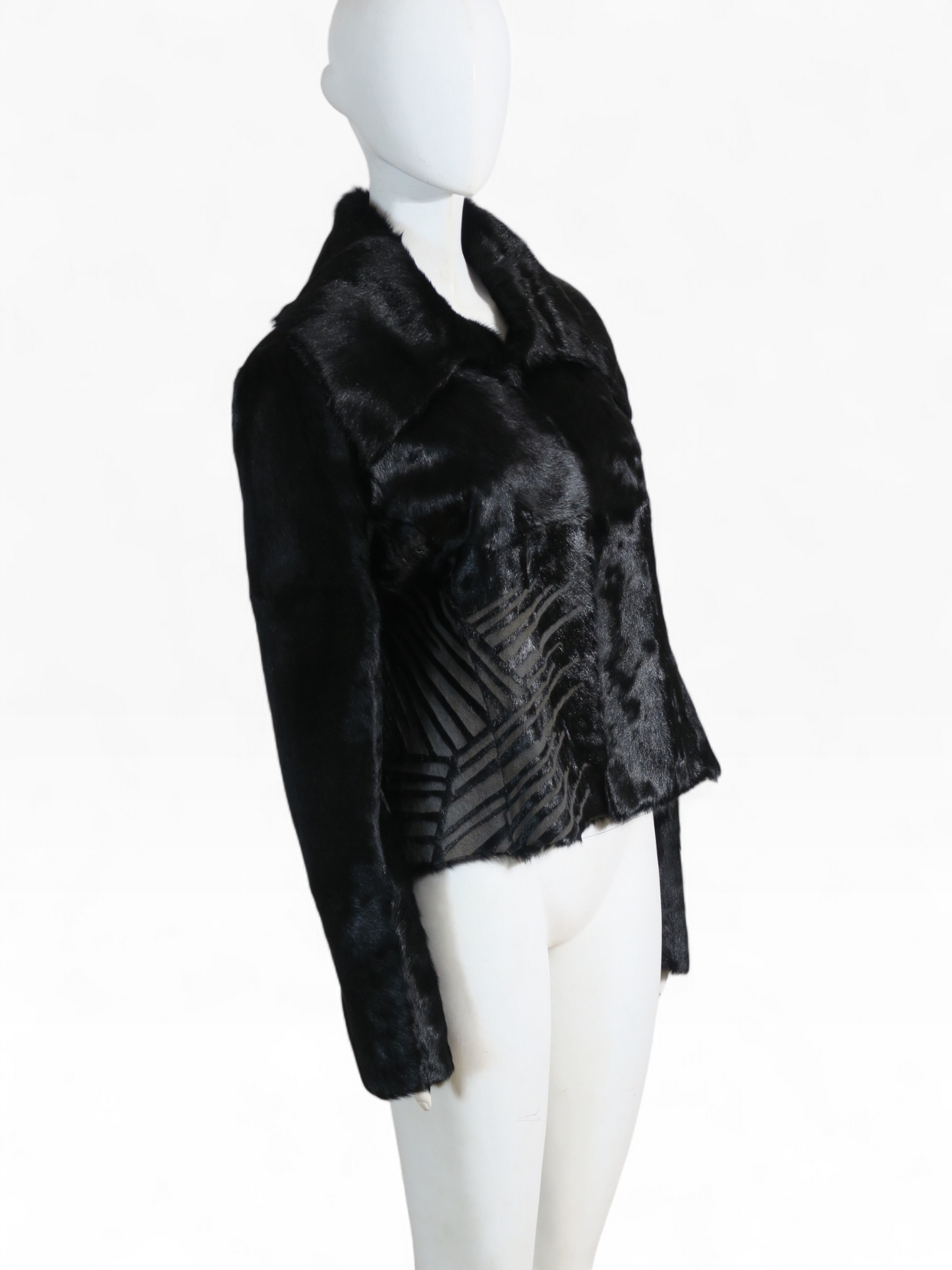 Valentino high collar fur jacket