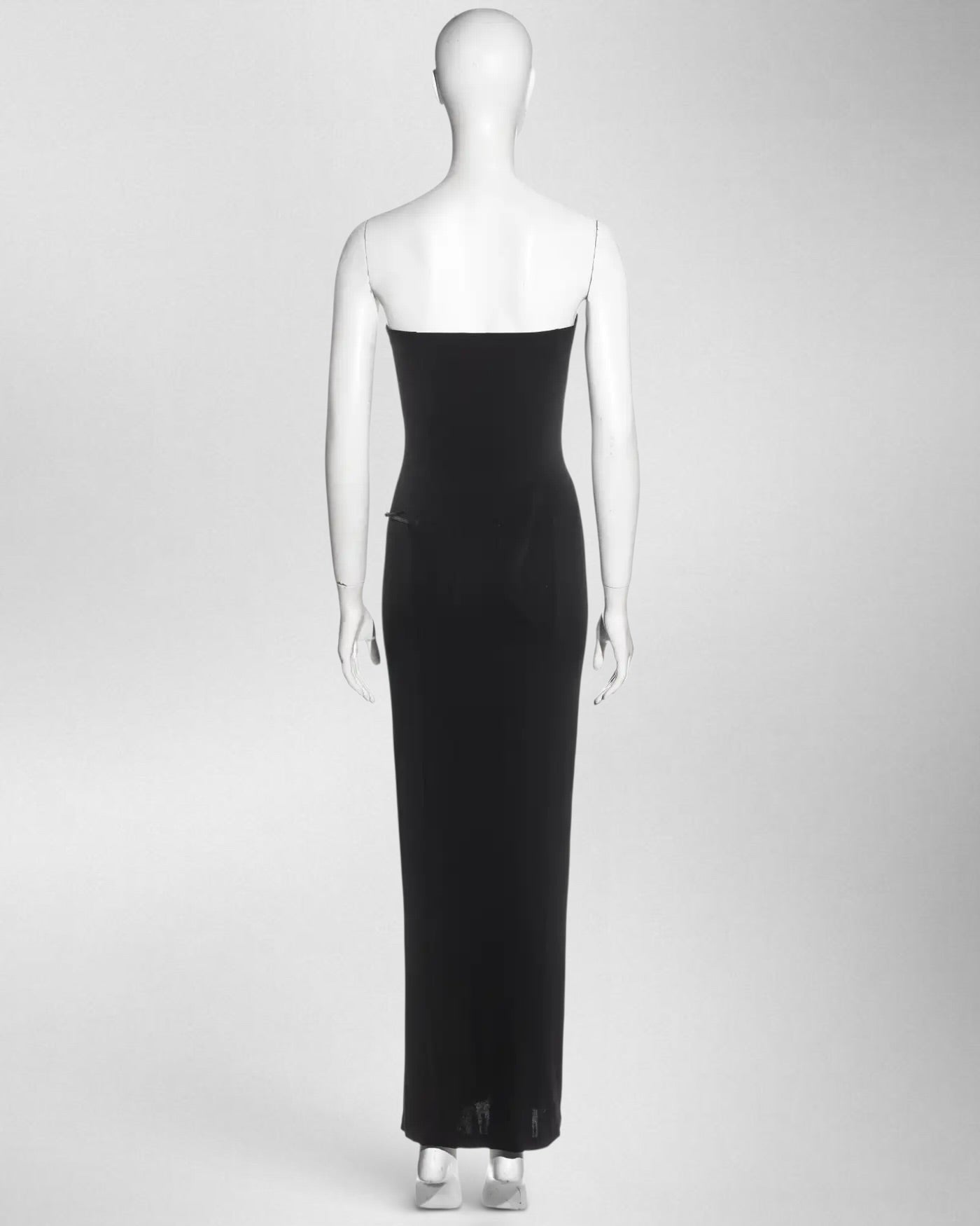 Gucci Tom Ford 1998 Strapless Gown Logo Belt