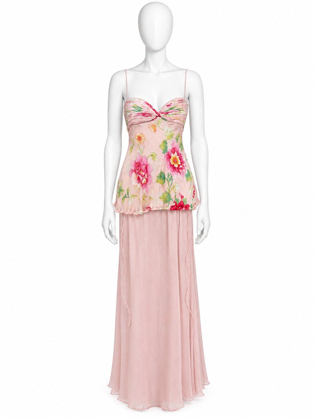 Valentino spring 2006 runway floral silk set