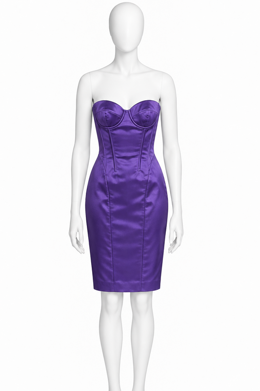 Dolce & Gabbana purple mini dress