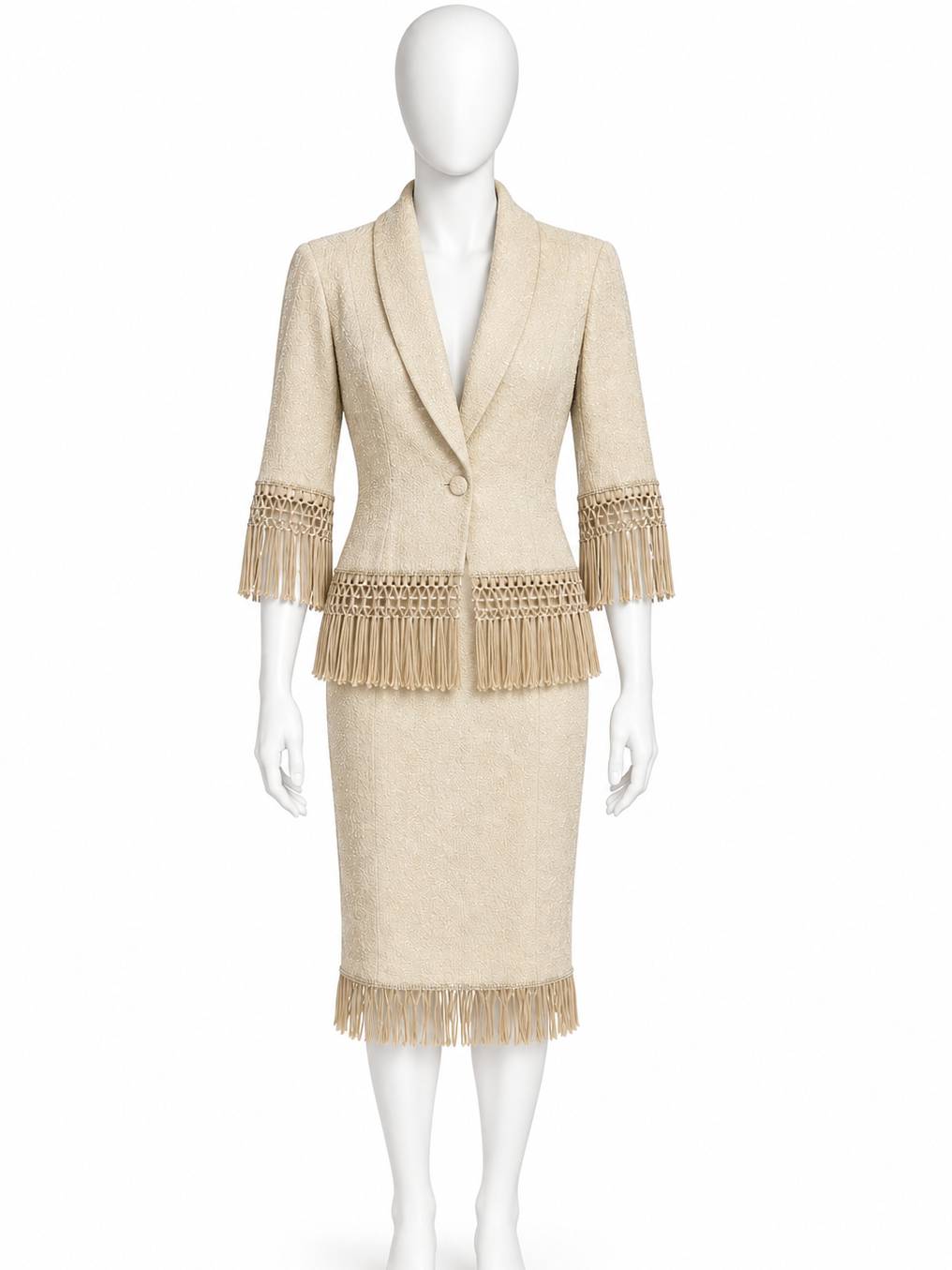 Lolita Lempicka bridal tassel skirt set