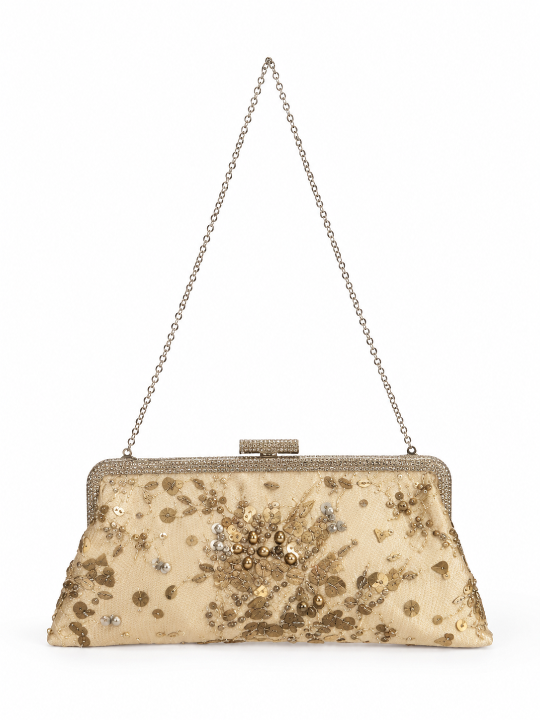 Valentino metallic sequin embellished evening bag