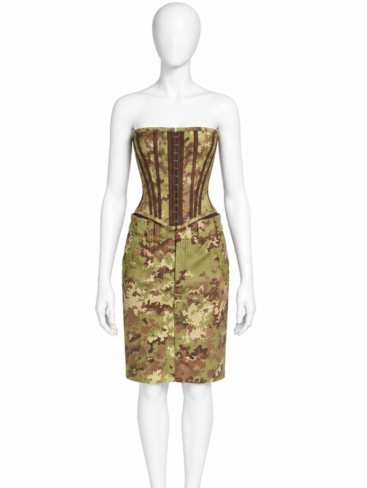 Jean Paul Gaultier spring 2008 runway camouflage set