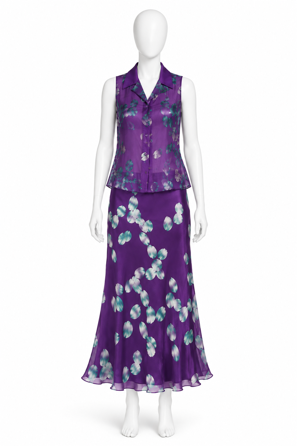 Emanuel Ungaro spring 2001 silk floral set