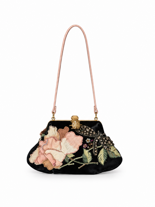 Valentino floral embroidered mini bag