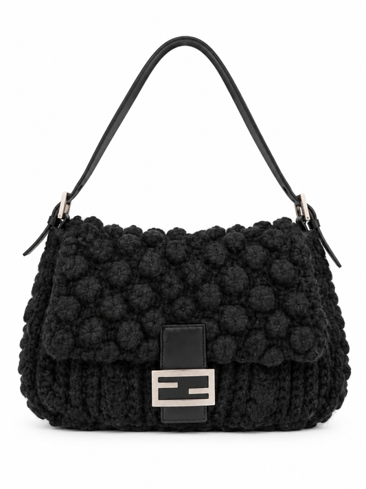 Fendi mamma knitted baguette bag
