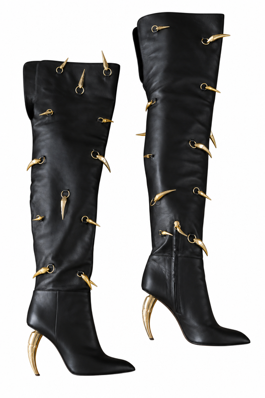 Roberto Cavalli rare runway boots size 39