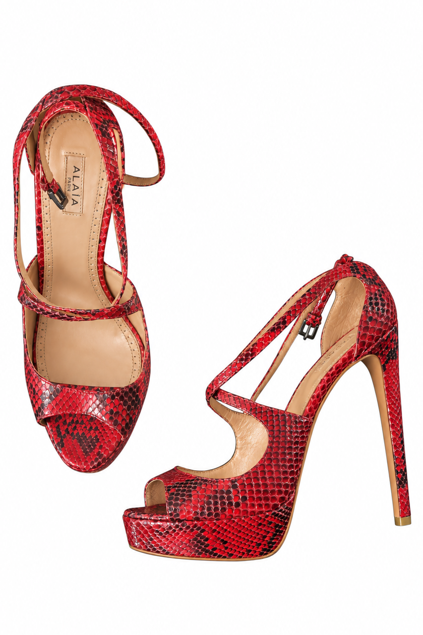 Alaia python heels size 39