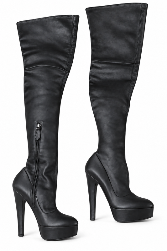 Alaia rare ultra high platform knee boots size 38.5