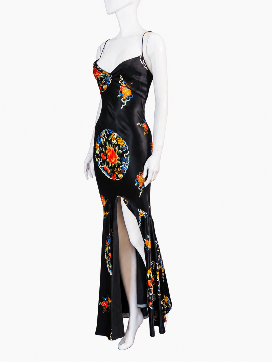 Dior fall 2002 silk printed gown