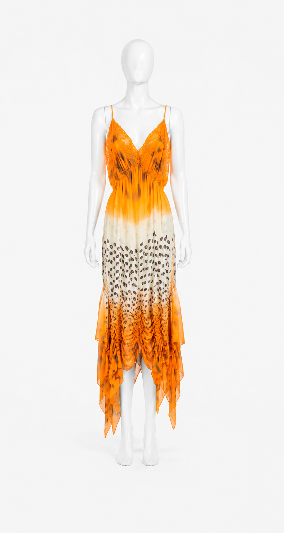 Jean Paul Gaultier chiffon silk dress