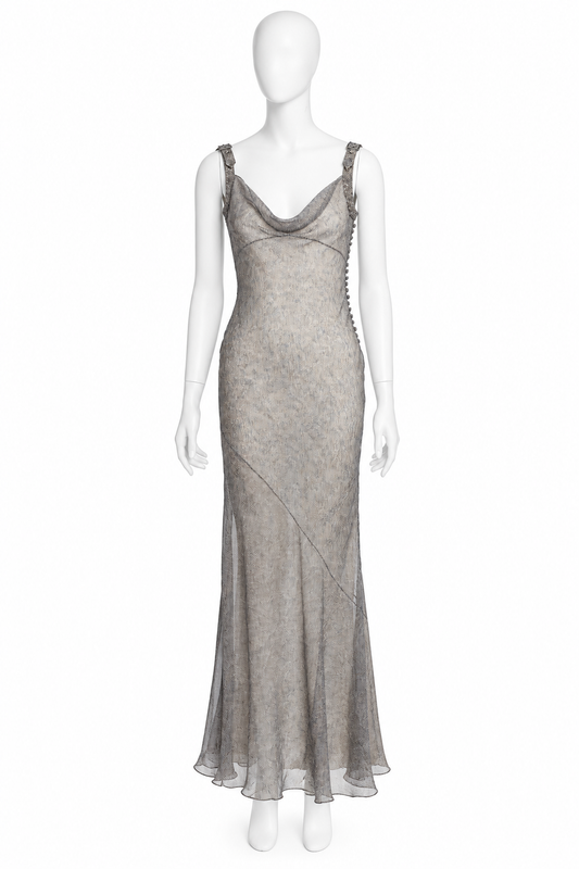 Dior spring 2001 silk dress