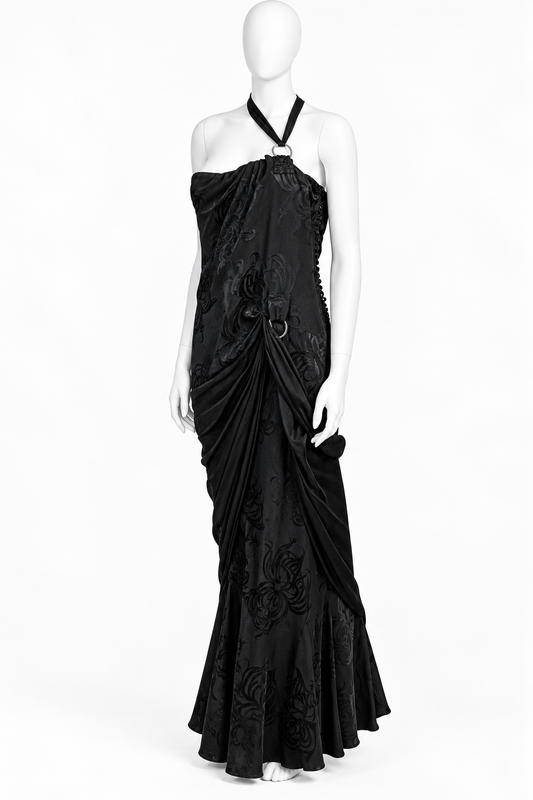 Dior fall 2005 buckle maxi dress