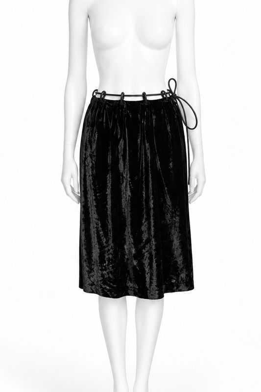Gucci Fall Winter 1999 runway velvet midi skirt