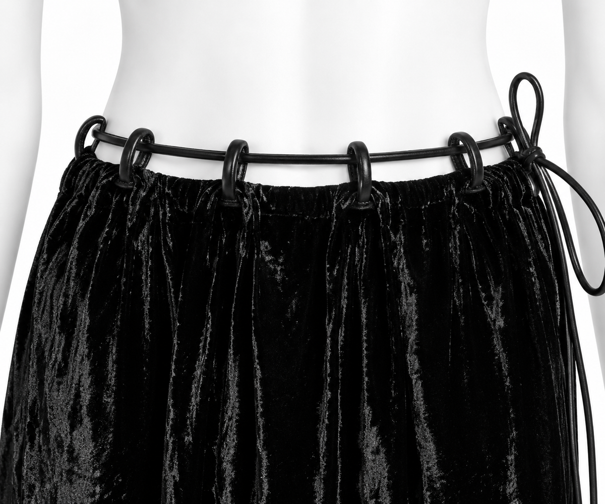 Gucci Fall Winter 1999 runway velvet midi skirt