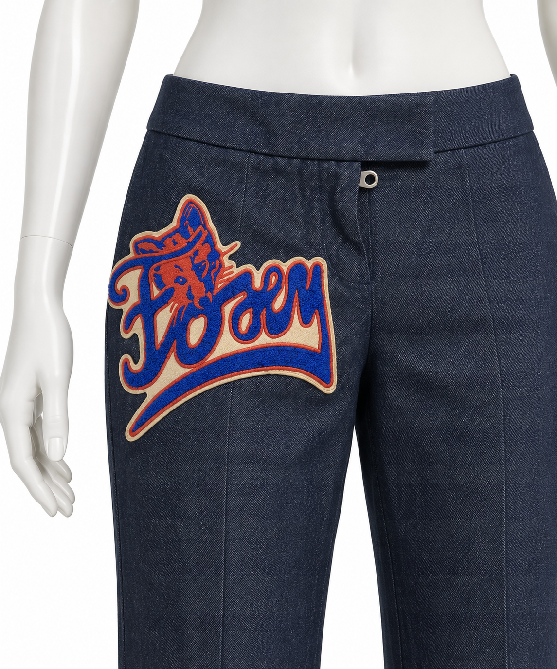 Chloé Stella McCartney fall 2001 ‘Foxy’ patch flared jeans