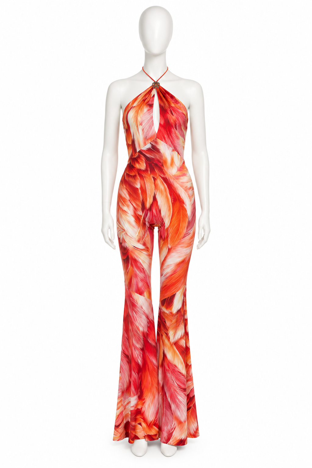 Roberto Cavalli printed backless jumpsuit