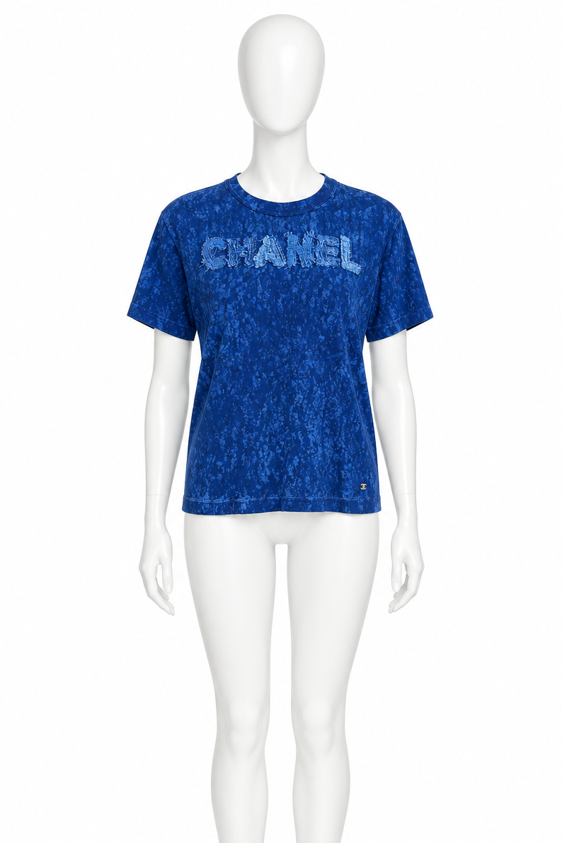 Chanel patchwork logo top