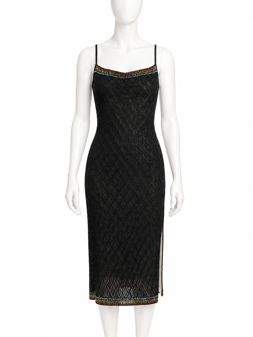 Dior fall 2001 beaded maxi dress