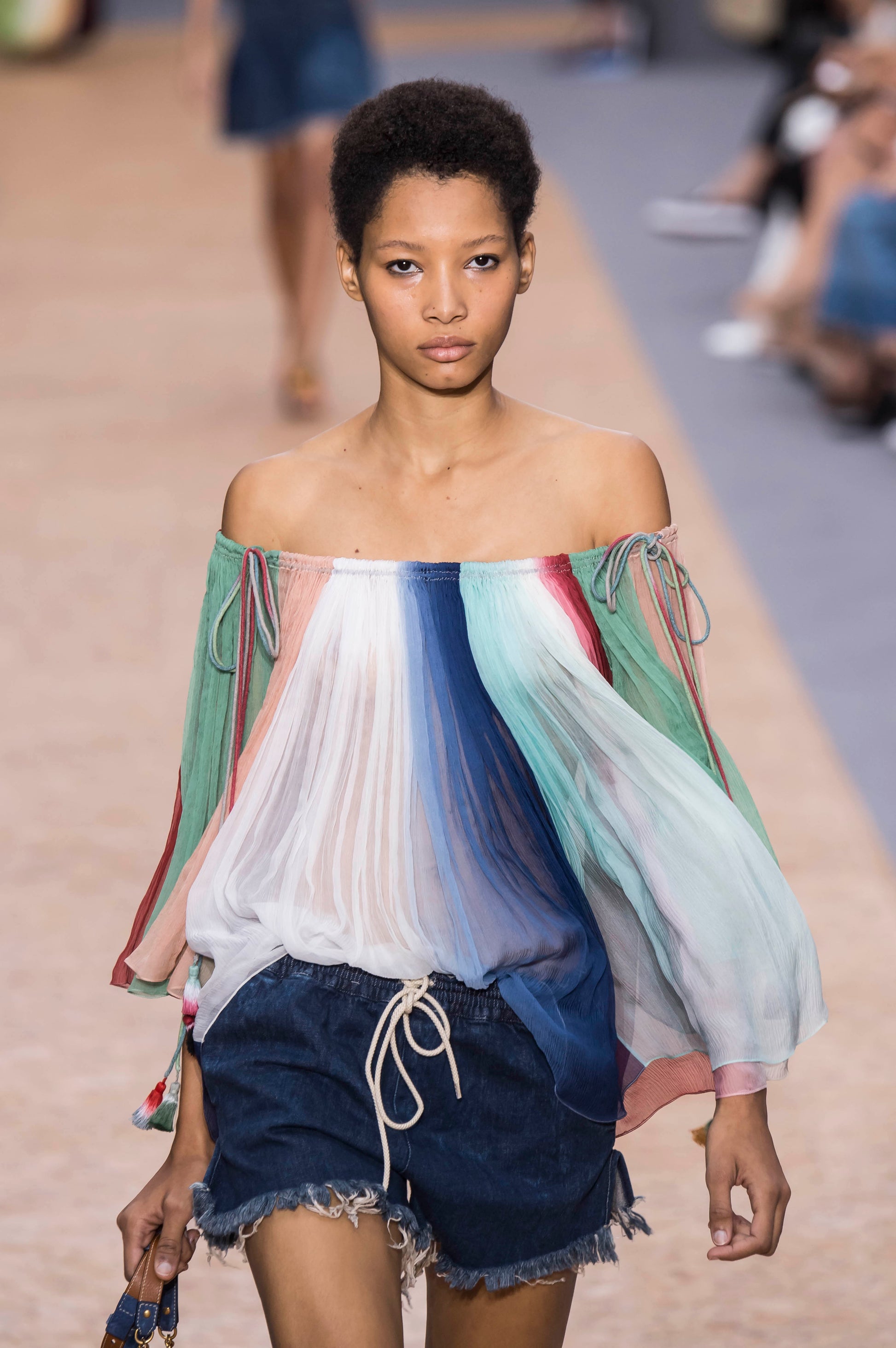 Chloe multicolor silk blouse SS16