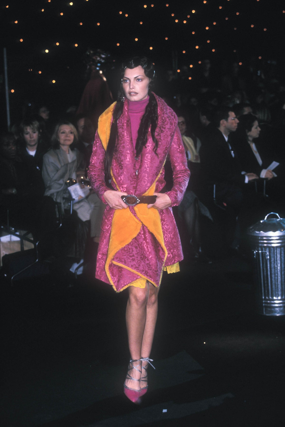 Dior fall 1998 pink floral jacquard jacket and mini skirt set